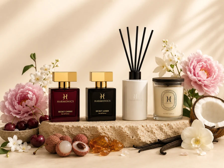 HARMONICS Eau de Parfum und Home Fragrance Kollektion
